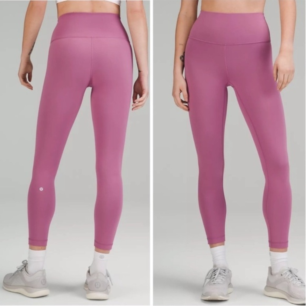 Lululemon Wunder Train High-Rise Tight Leggings Velvet Dust 25" Inseam Size 12